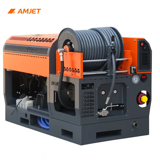  Amjet BS3070 300bar Pipe Drain Cleaning Machine 30-70lpm Water Jetter Drain Cleaning Machine